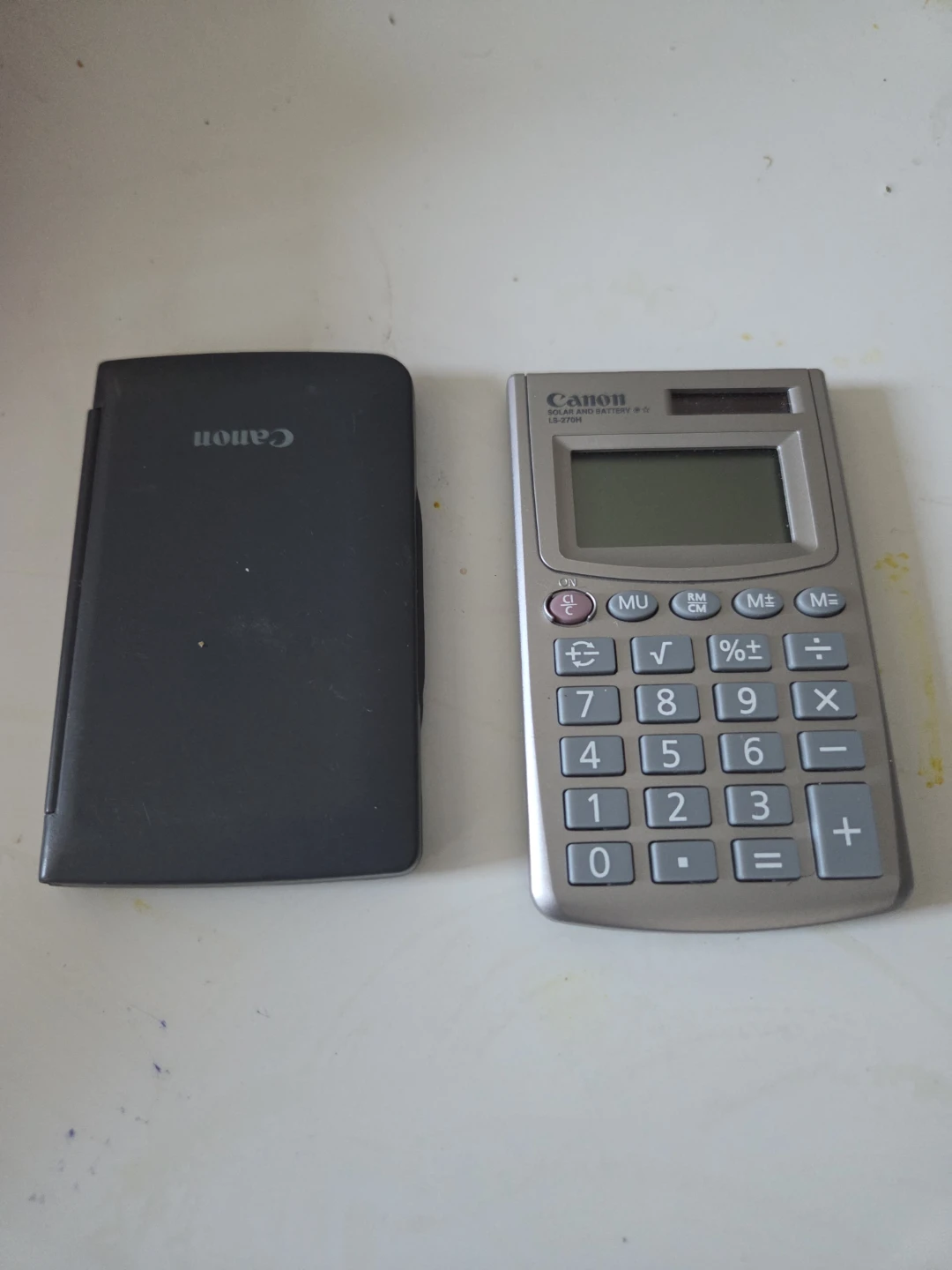 Two Canon Calculators LS-260H and LS-270H