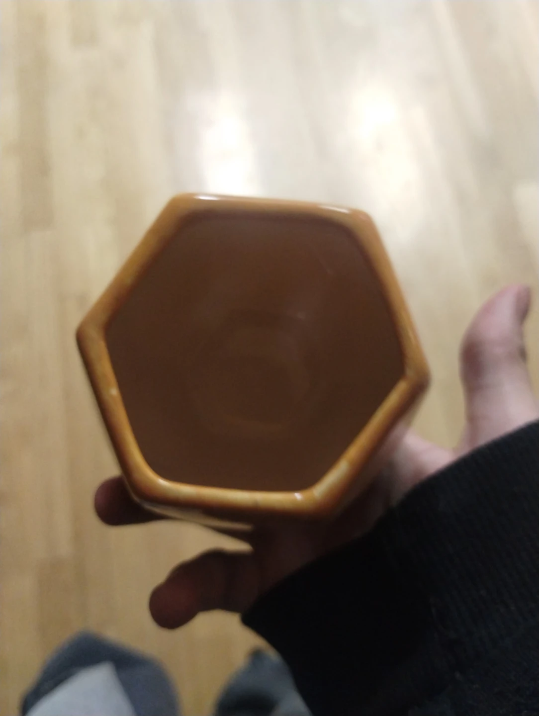 Hexagonal Ceramic Planter Pot - photo 2