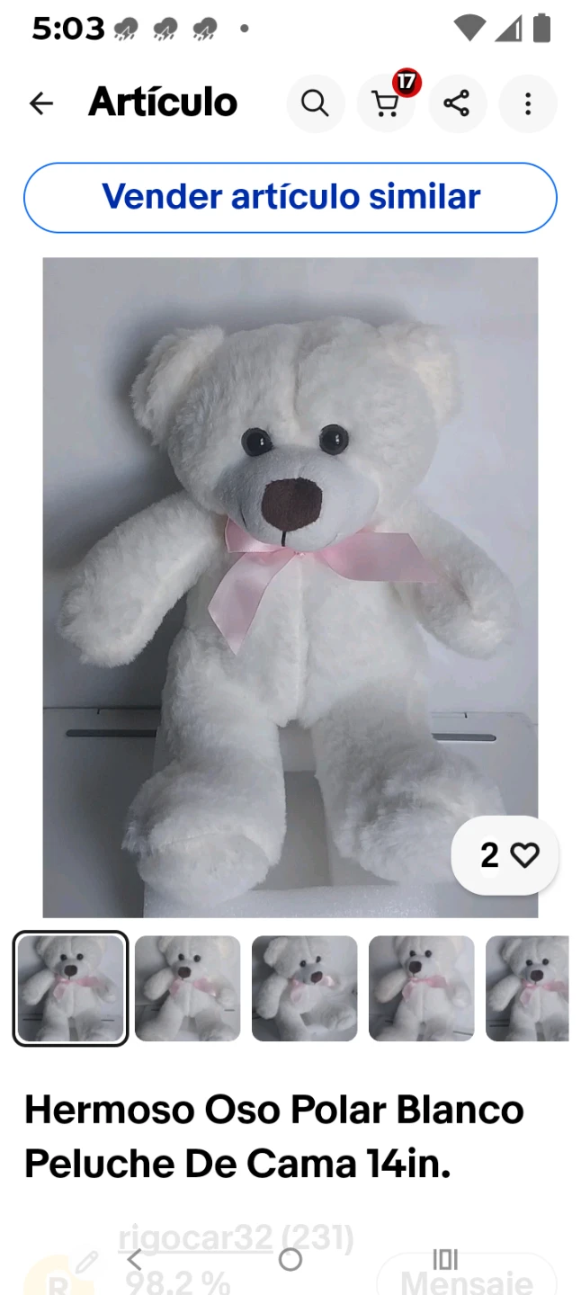 White Plush Teddy Bear