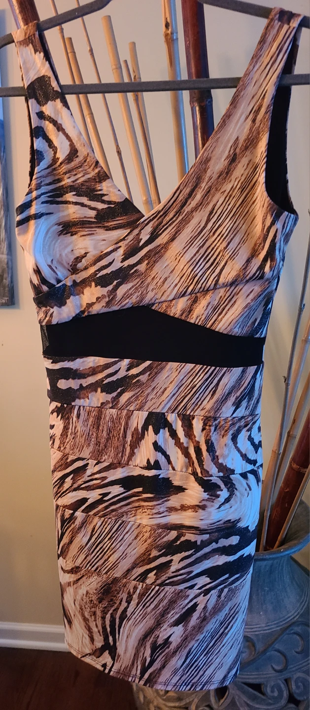 Animal Print Sleeveless Dress Size L