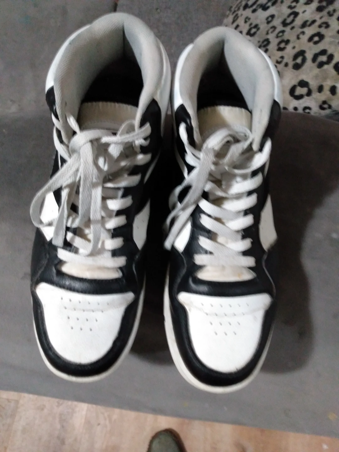 AND1 Black and White High Top Basketball Shoes - photo 2