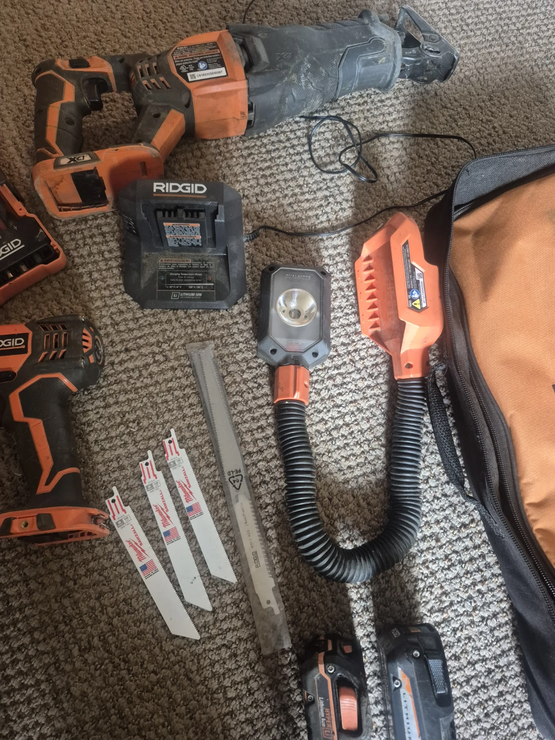 Ridgid 18V Power Tool Set with Accessories