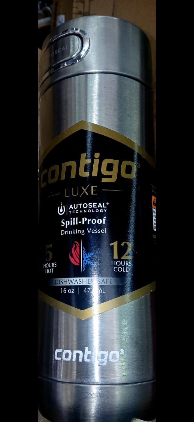 Contigo Luxe Autoseal Stainless Steel Travel Mug 16 oz New