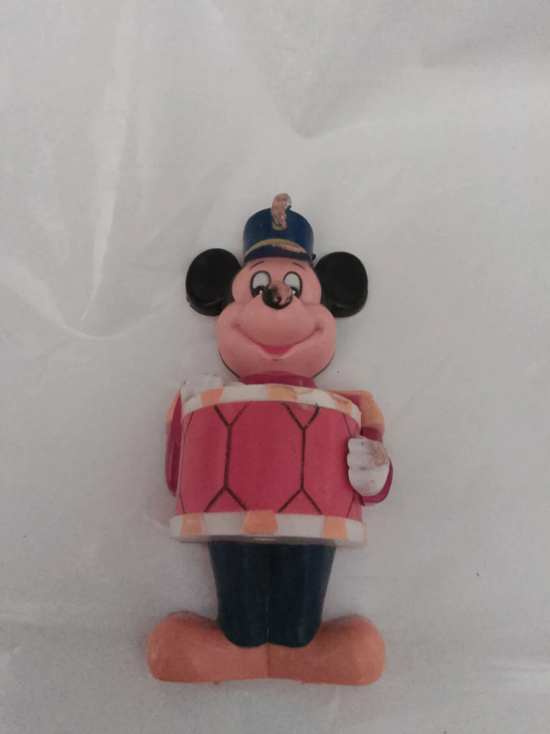 Vintage Mickey Mouse Drummer Magnetic Figure