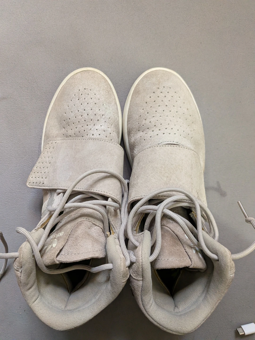 Adidas Tubular Invader Strap Sneakers, Size 6.5 US