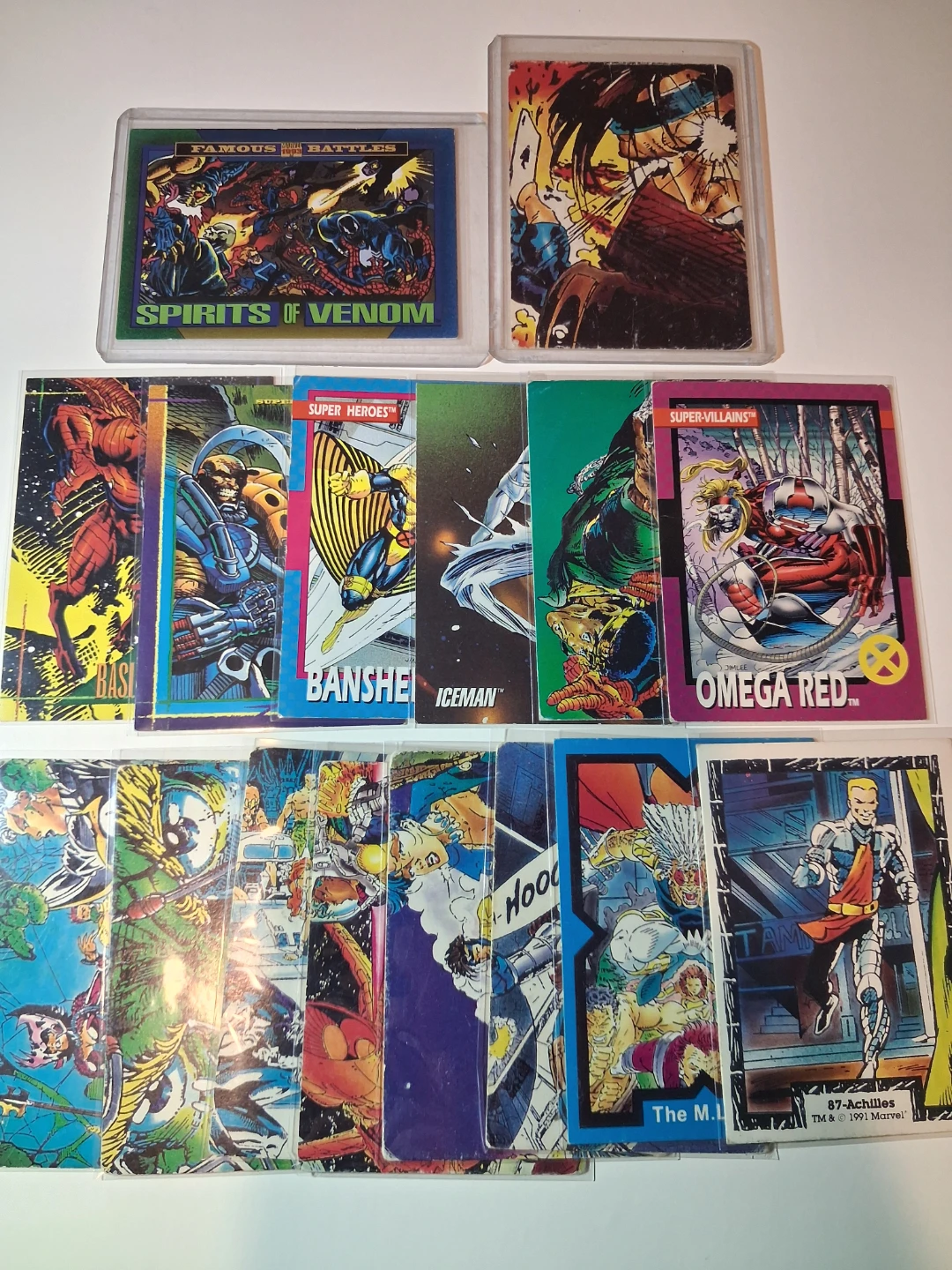 Vintage 1990s Marvel Trading Cards Collection