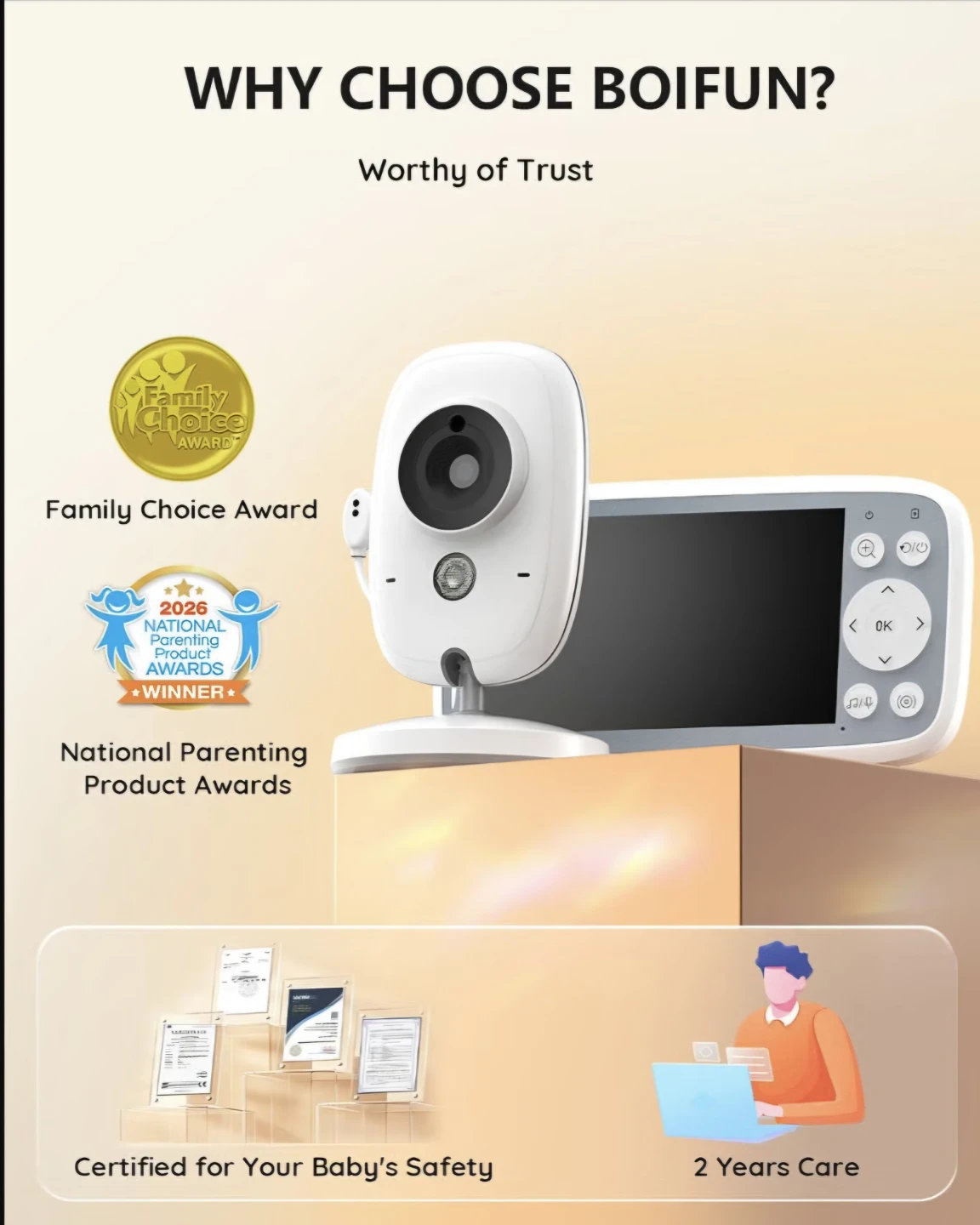 Boifun Baby Monitor model:VB616 - photo 3