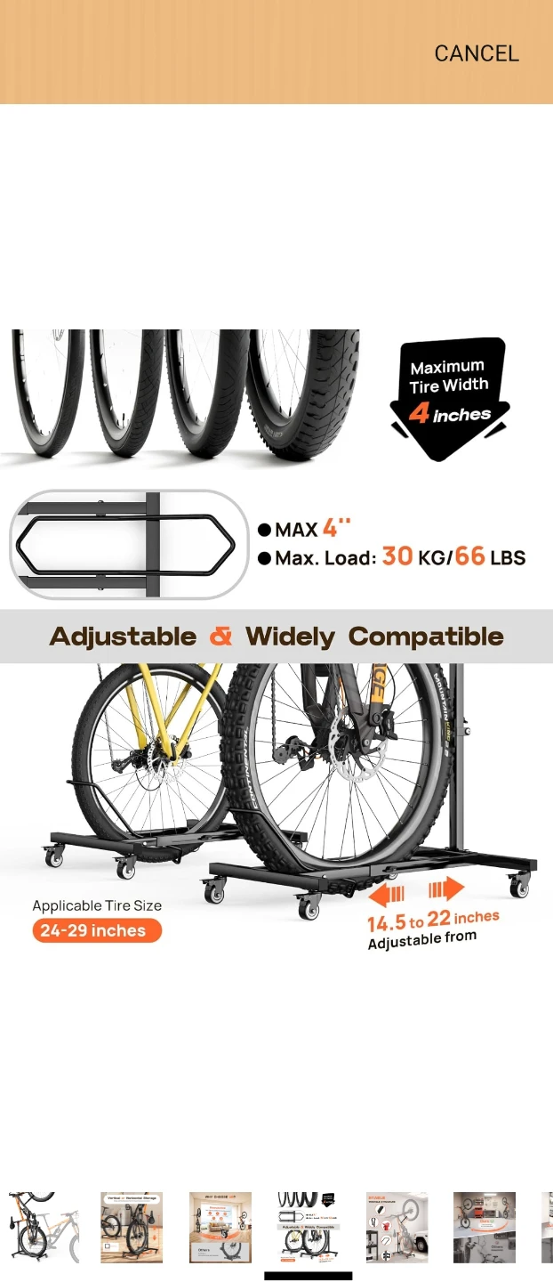 Housolution Portable Bicycle Storage Stand - photo 4