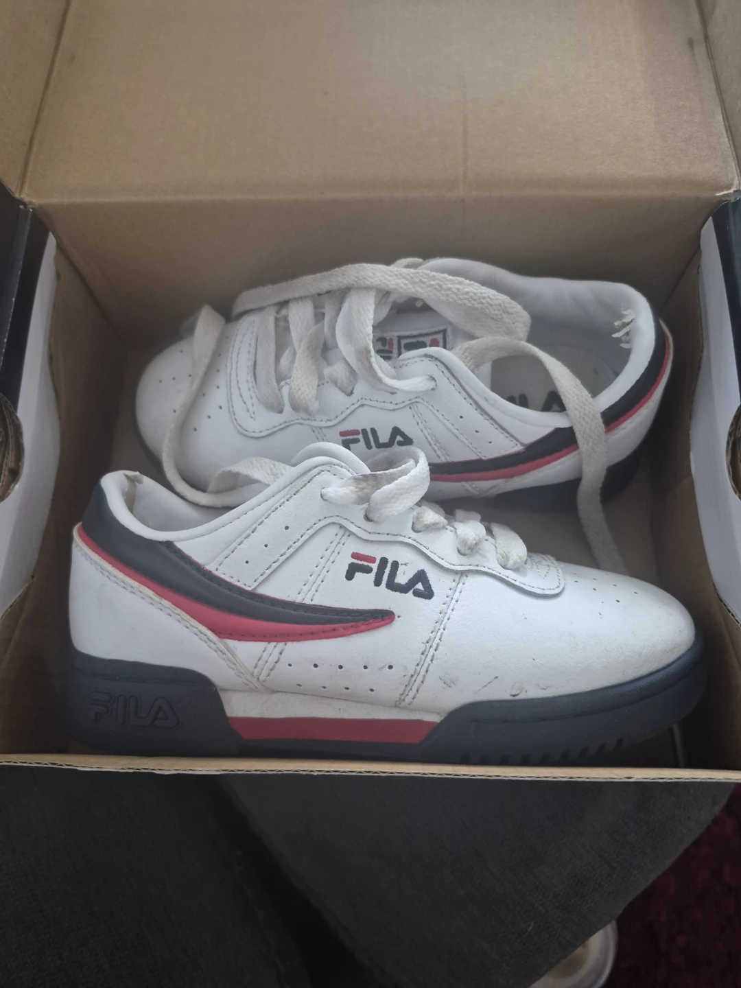 Fila white sneakers