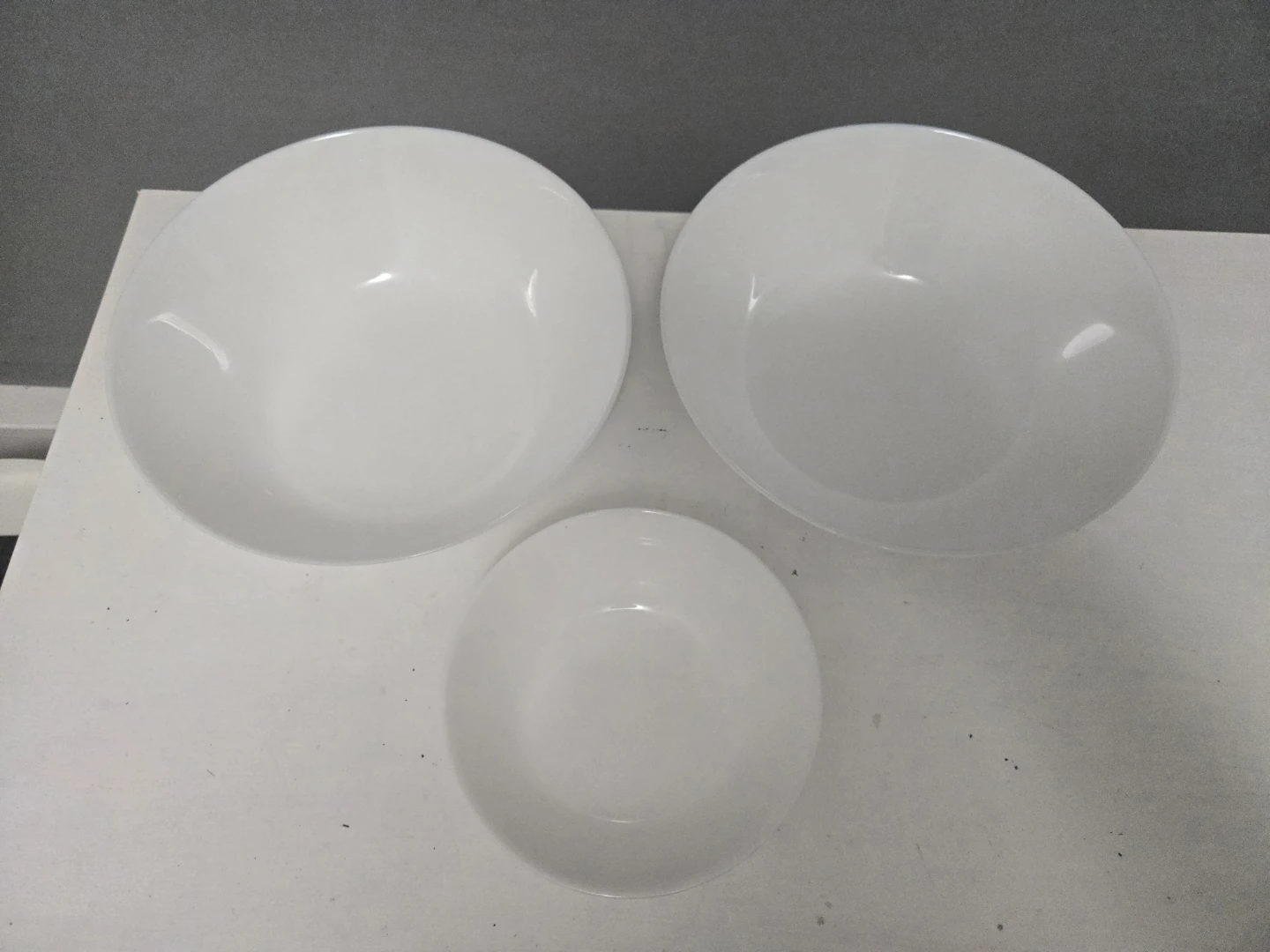 IKEA White Bowls – Set of 3