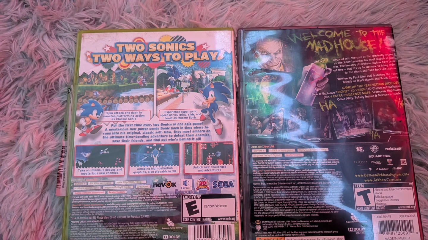 Sonic Generations and Batman Arkham Asylum for Xbox 360 - photo 4