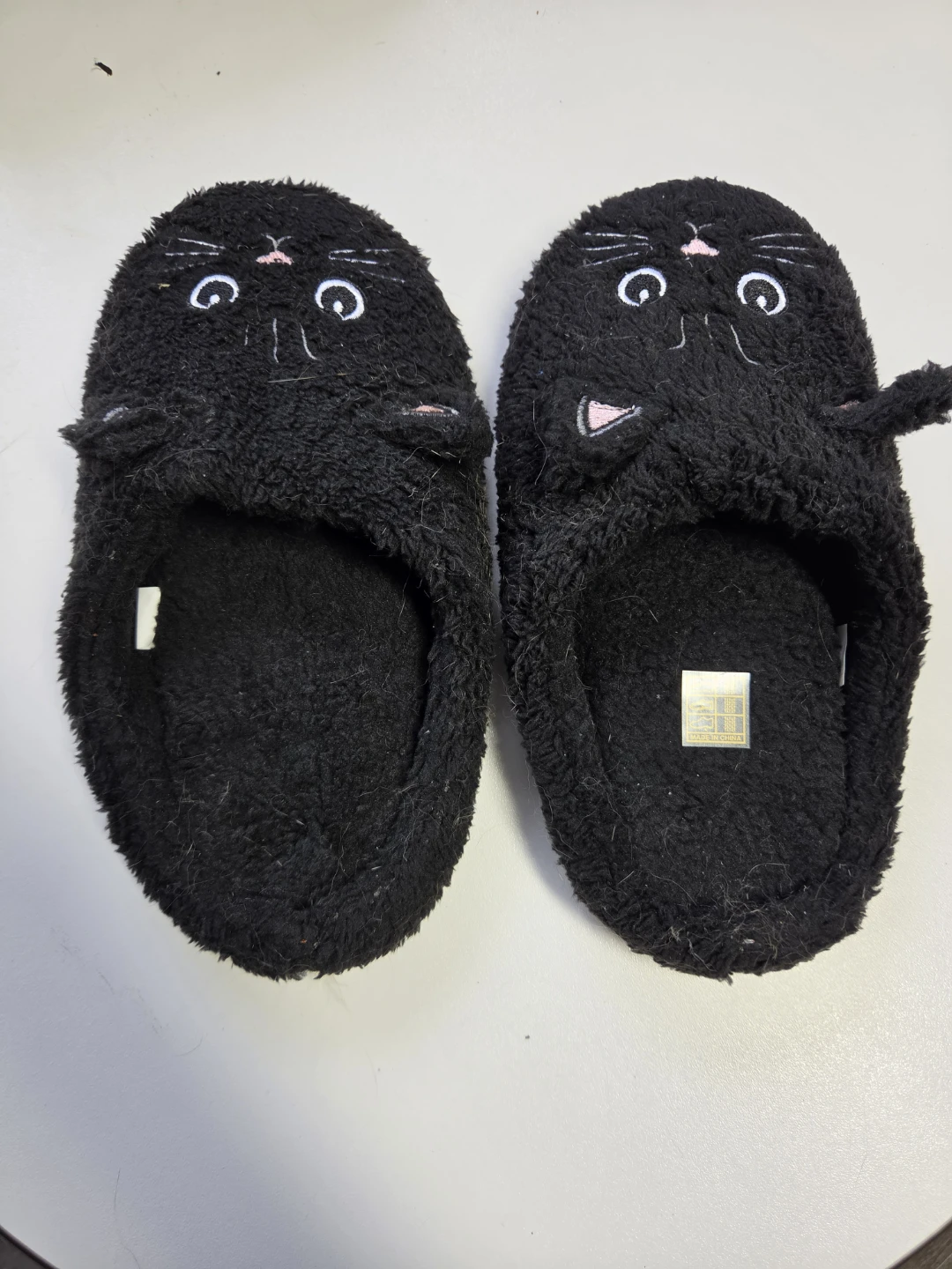 Black Cat Fuzzy Slippers - photo 4