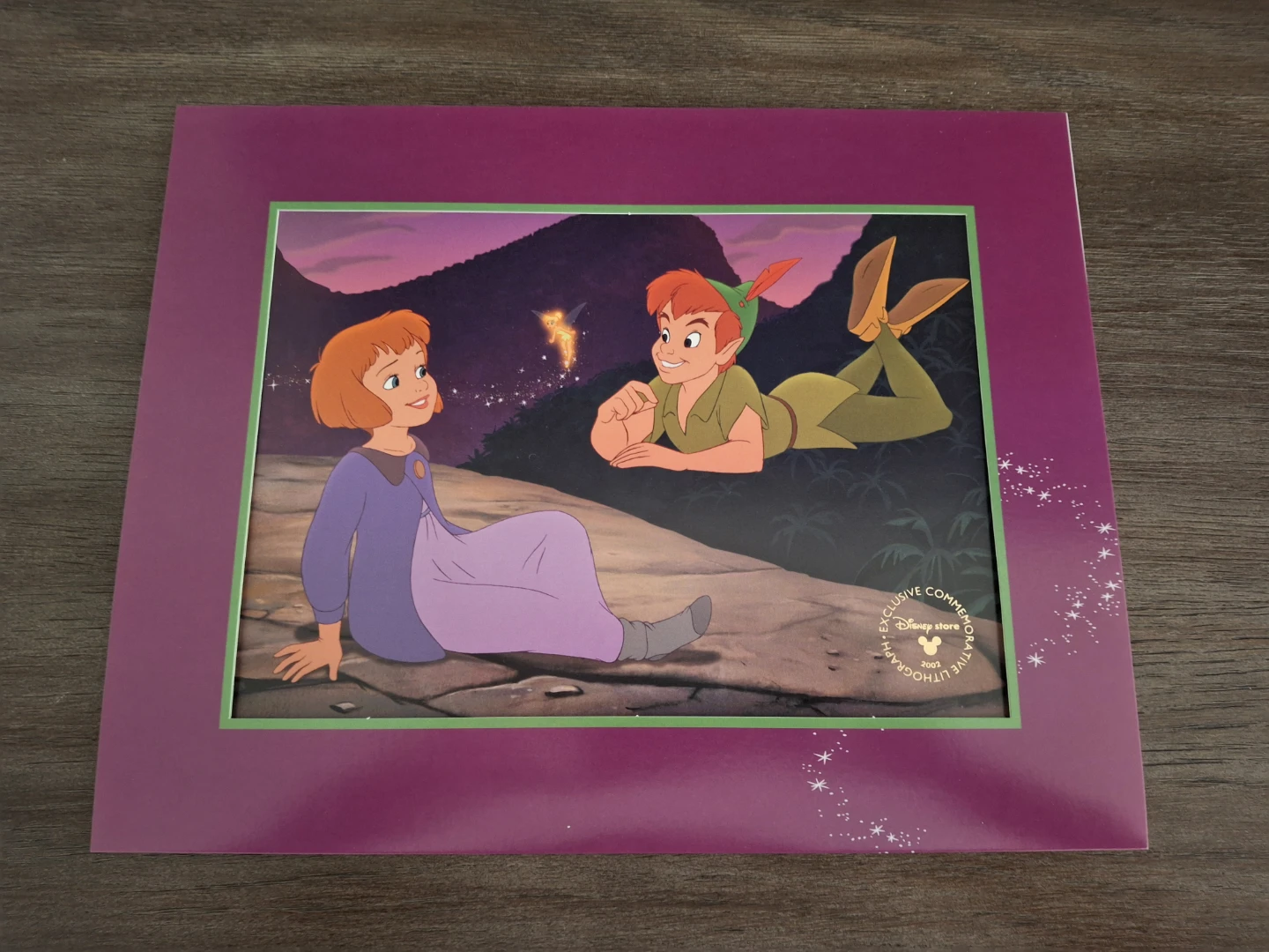 Peter Pan exclusive commemorative lithograph. DISNEY FANS