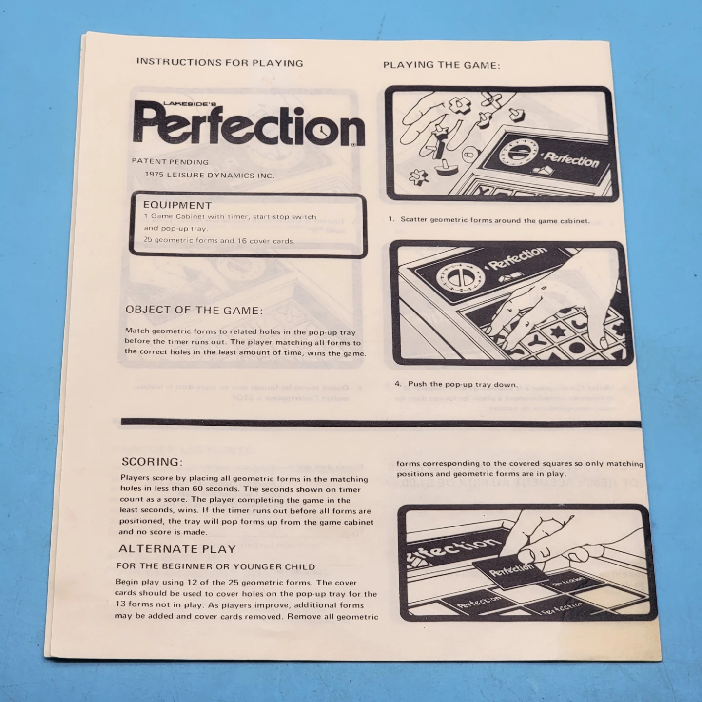 PERFECTION (1975) A classic skill-and-action dexterity game - photo 3