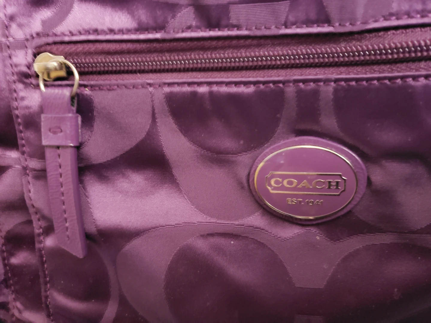 Purple Coach Signature C Crossbody Bag - photo 4