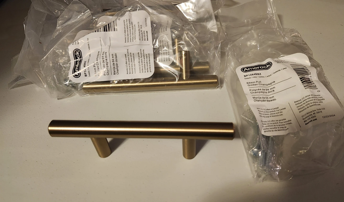 Amerock Cabinet Pulls Golden Champagne 64mm - photo 4