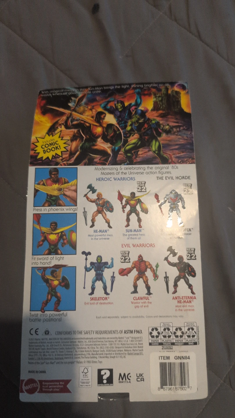 Masters of the Universe Sun-Man Action Figure - photo 2