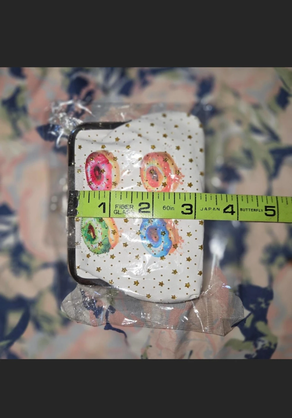 'Glazed Doughnut & Stars' Coin Purse in White - photo 5