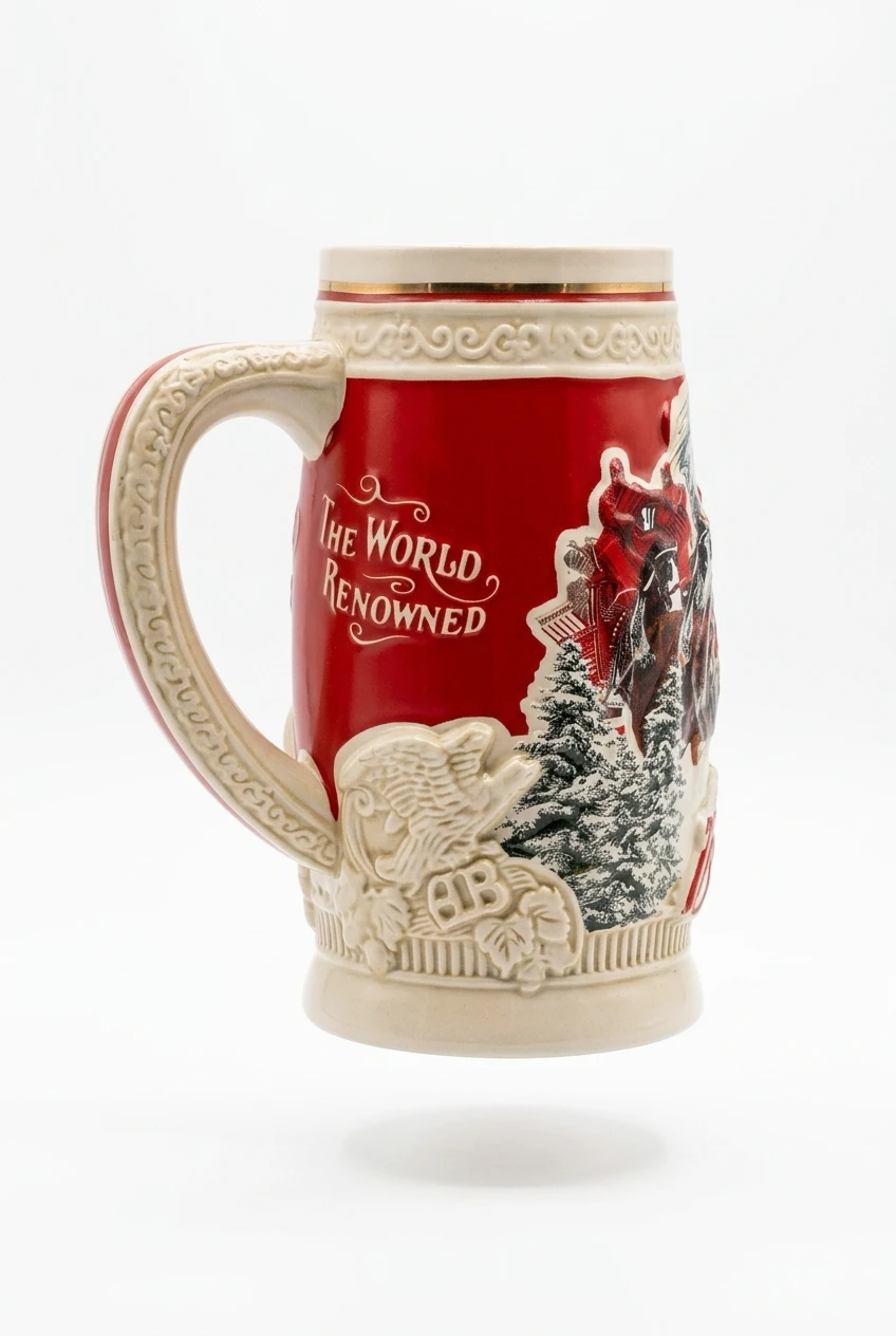 2014 Budweiser Holiday Beer Stein - photo 3