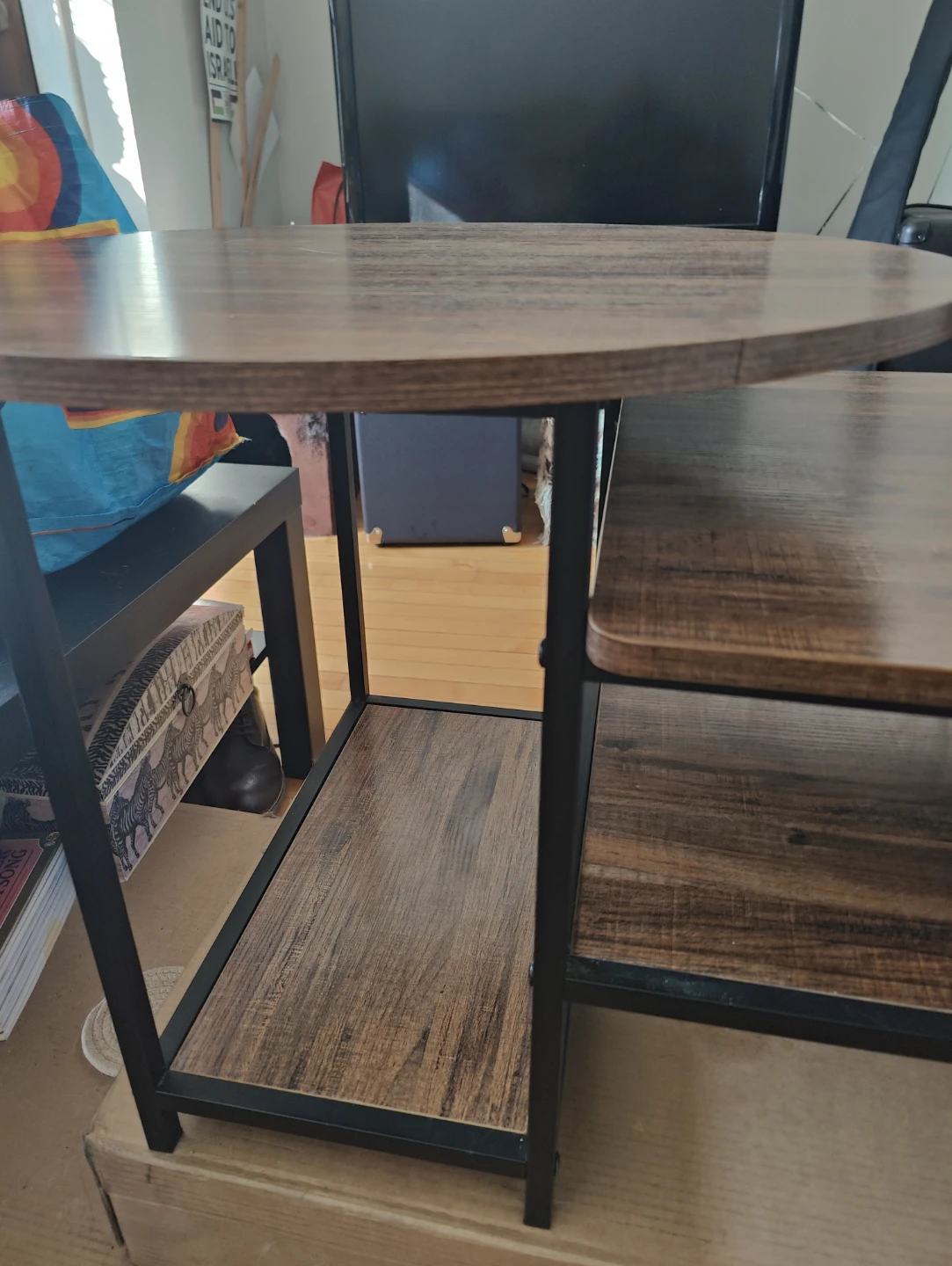 Two-Tiered Wood and Metal Coffee/Side Table - photo 3