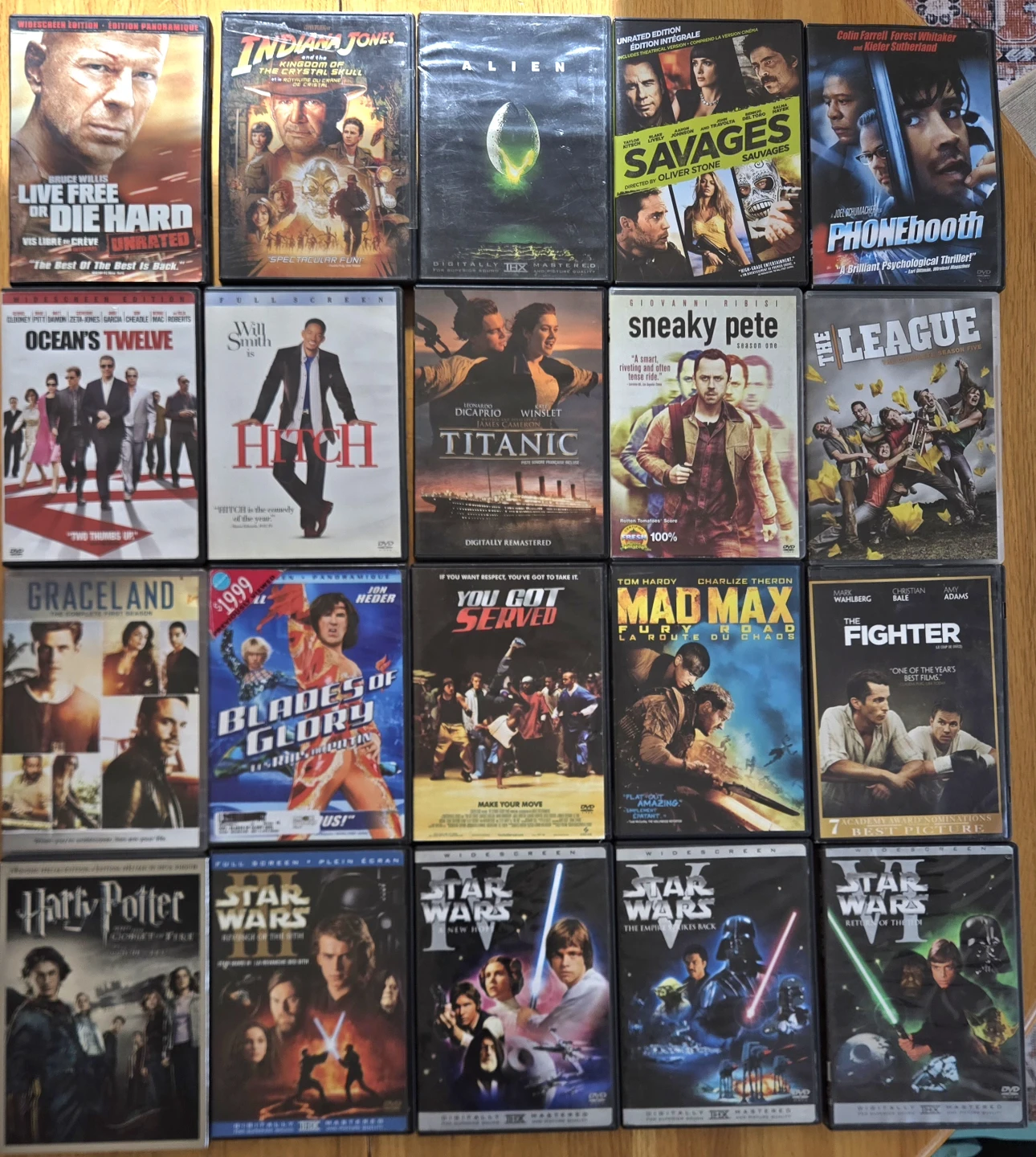 Massive collection of 125 assorted DVD movies