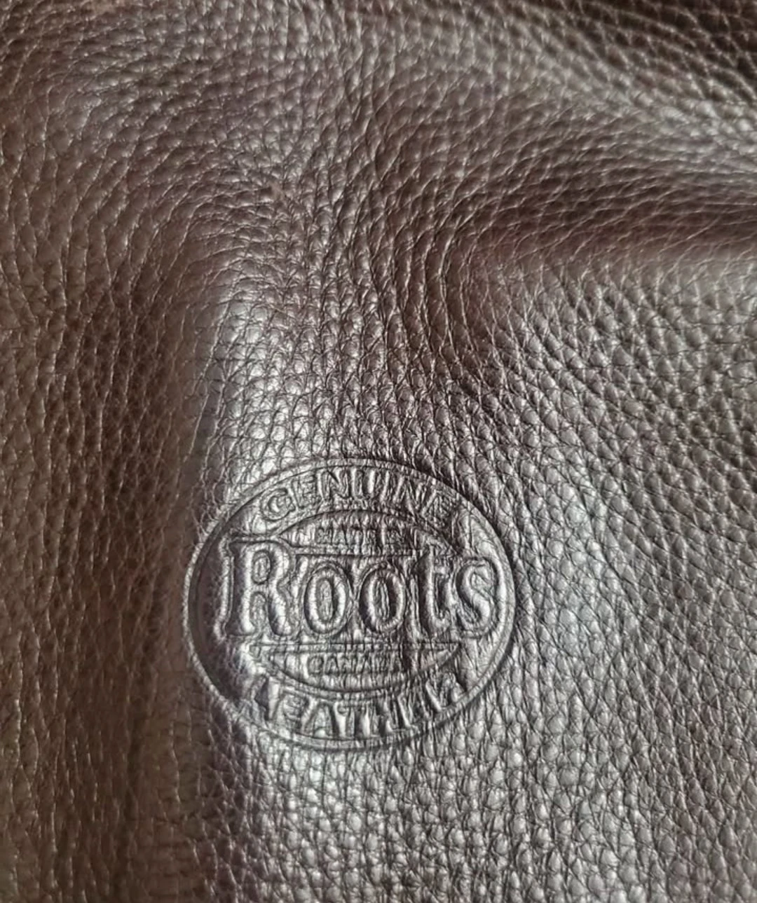 ROOTS Canada Villager Brown Pebbled Leather Crossbody Bag Purse - photo 3