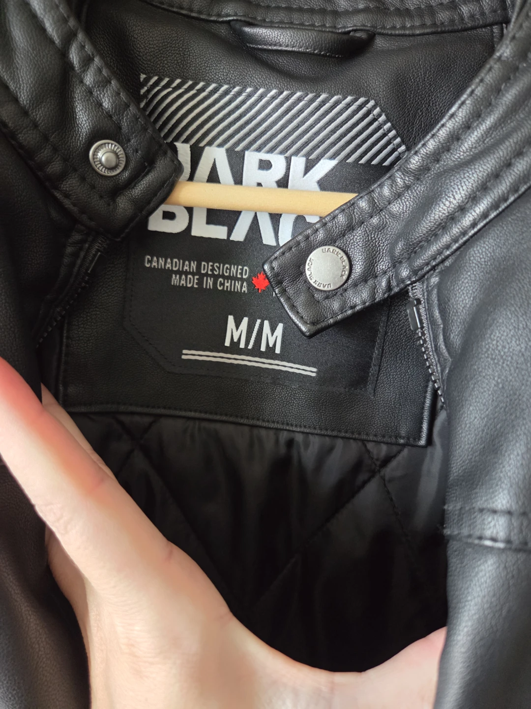 Mens Faux Leather Jacket Size M - photo 2