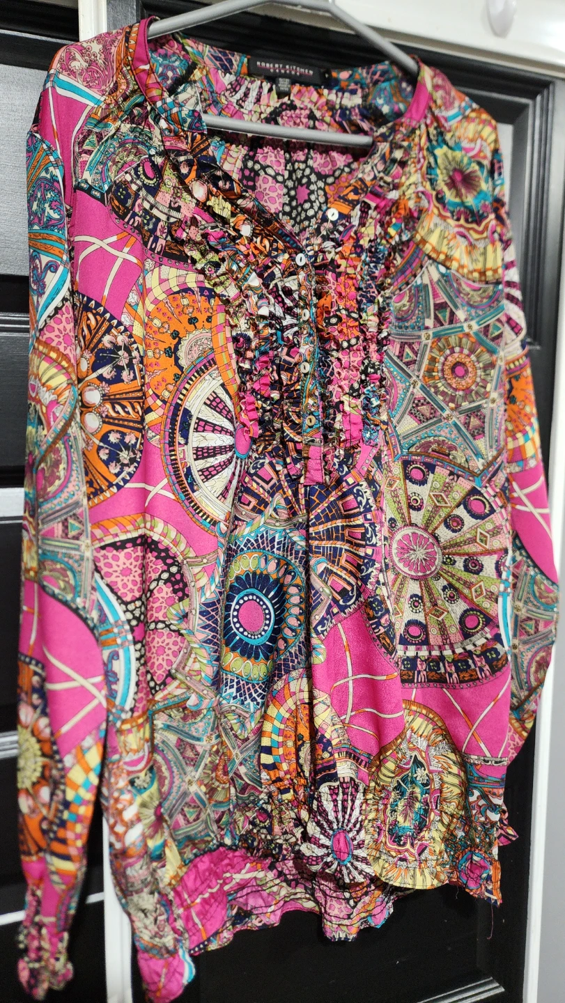Robert Kitchen patterned blouse - photo 3