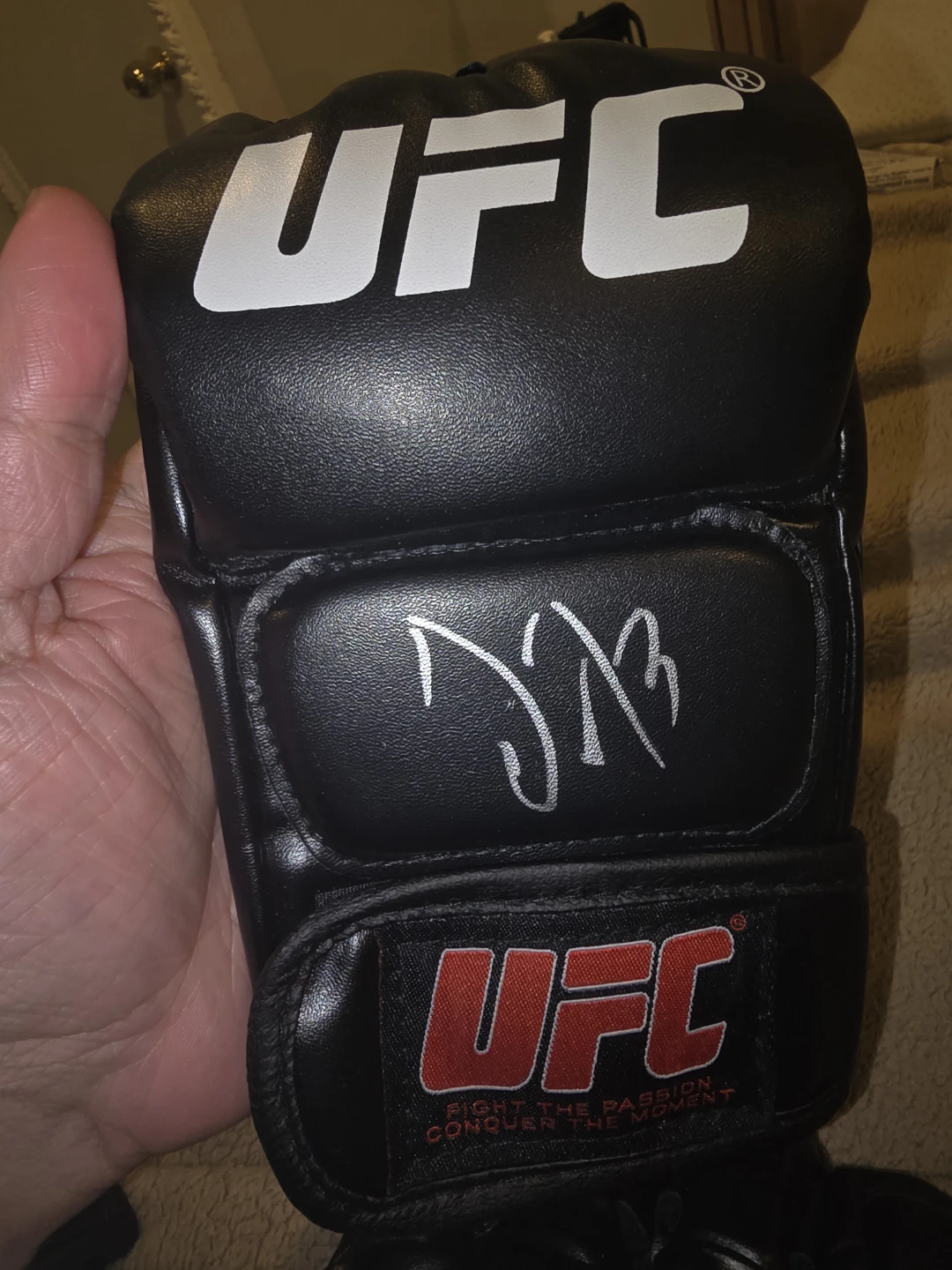 Autographed UFC MMA Gloves usman nurmagomedov