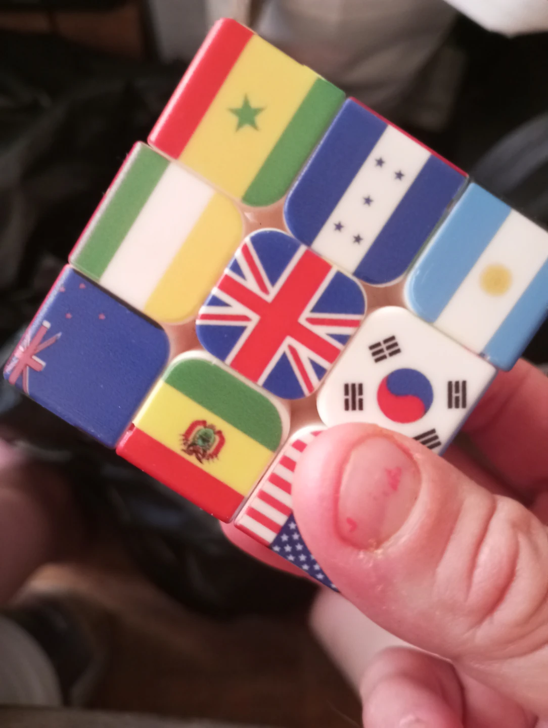 World Flags Rubik's Cube Puzzle