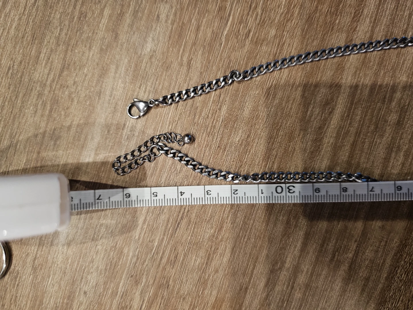 Silver-toned curb chain necklace - photo 3
