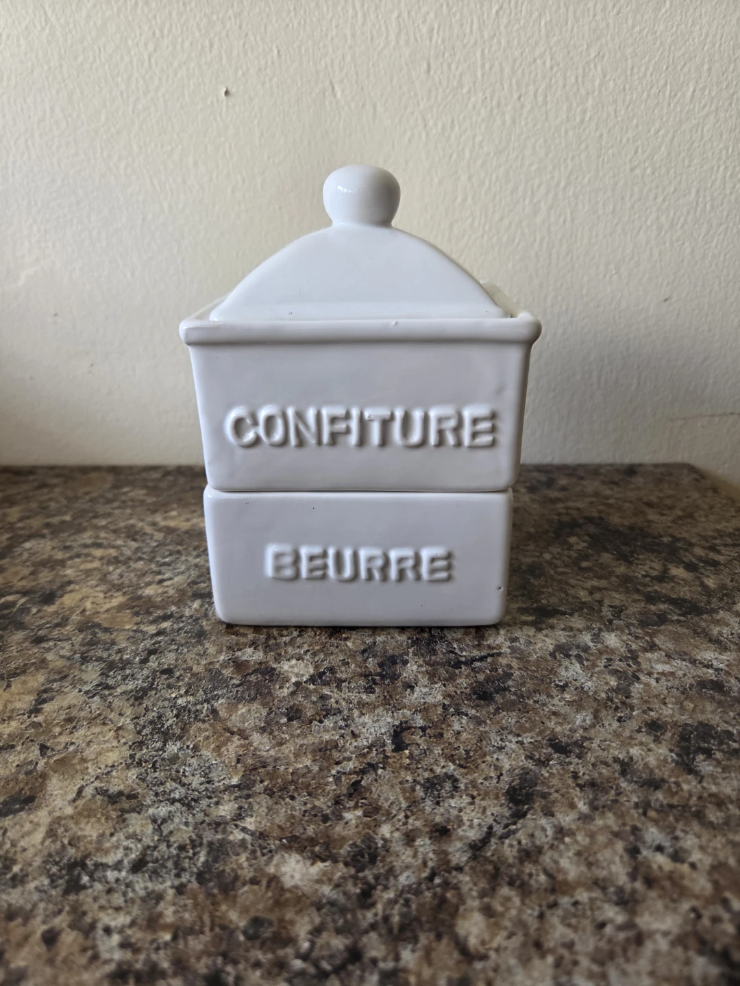 Ceramic Jam and Butter Dish Set - photo 2