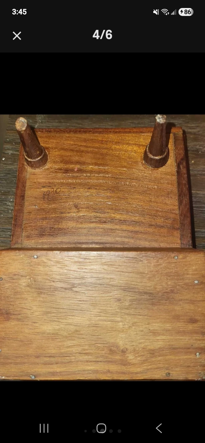 Vintage Hand-Carved Wooden Decorative Box - photo 4