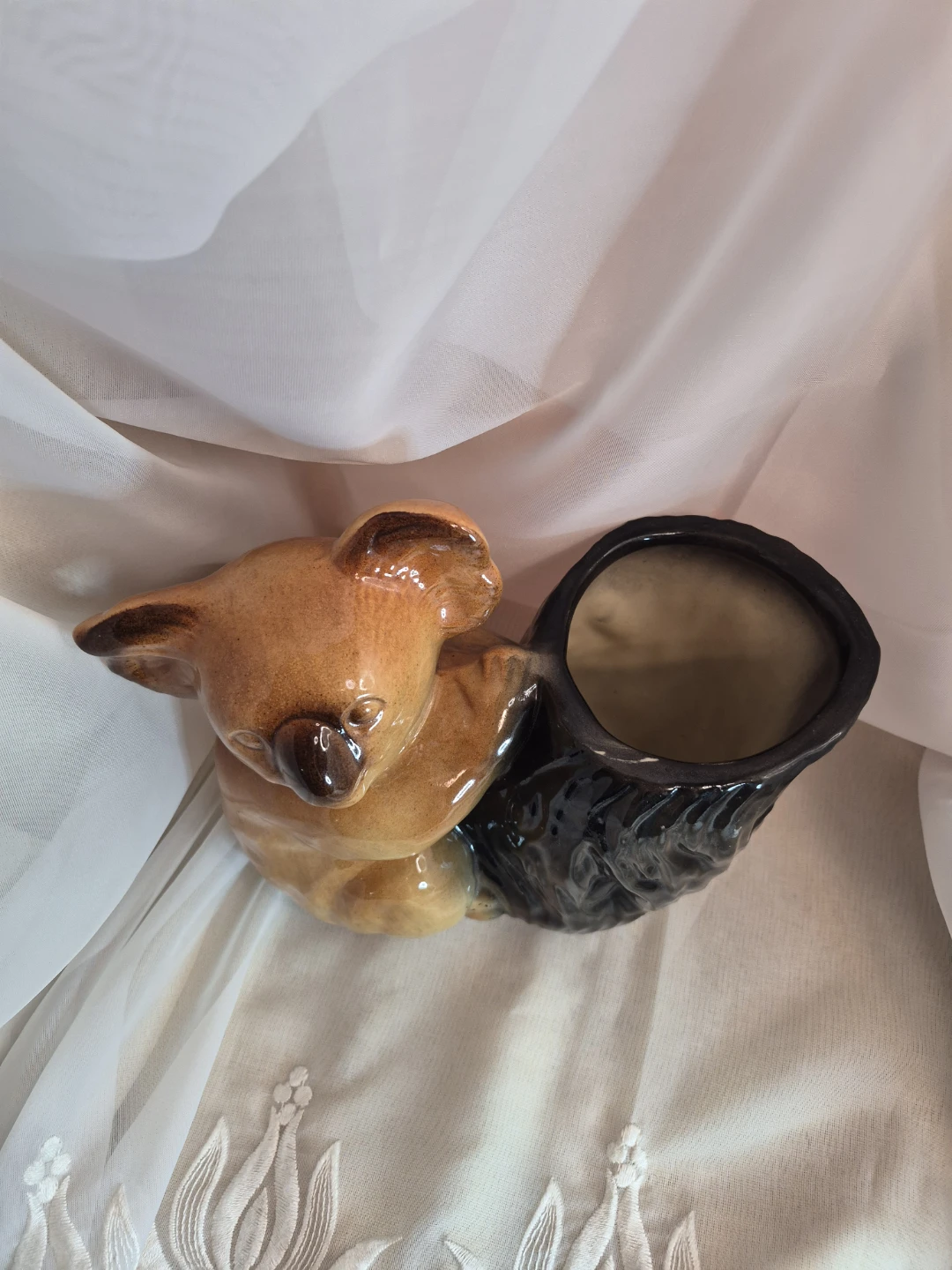 So Cute Vintage Large Ceramic Koala Bear Planter - photo 3