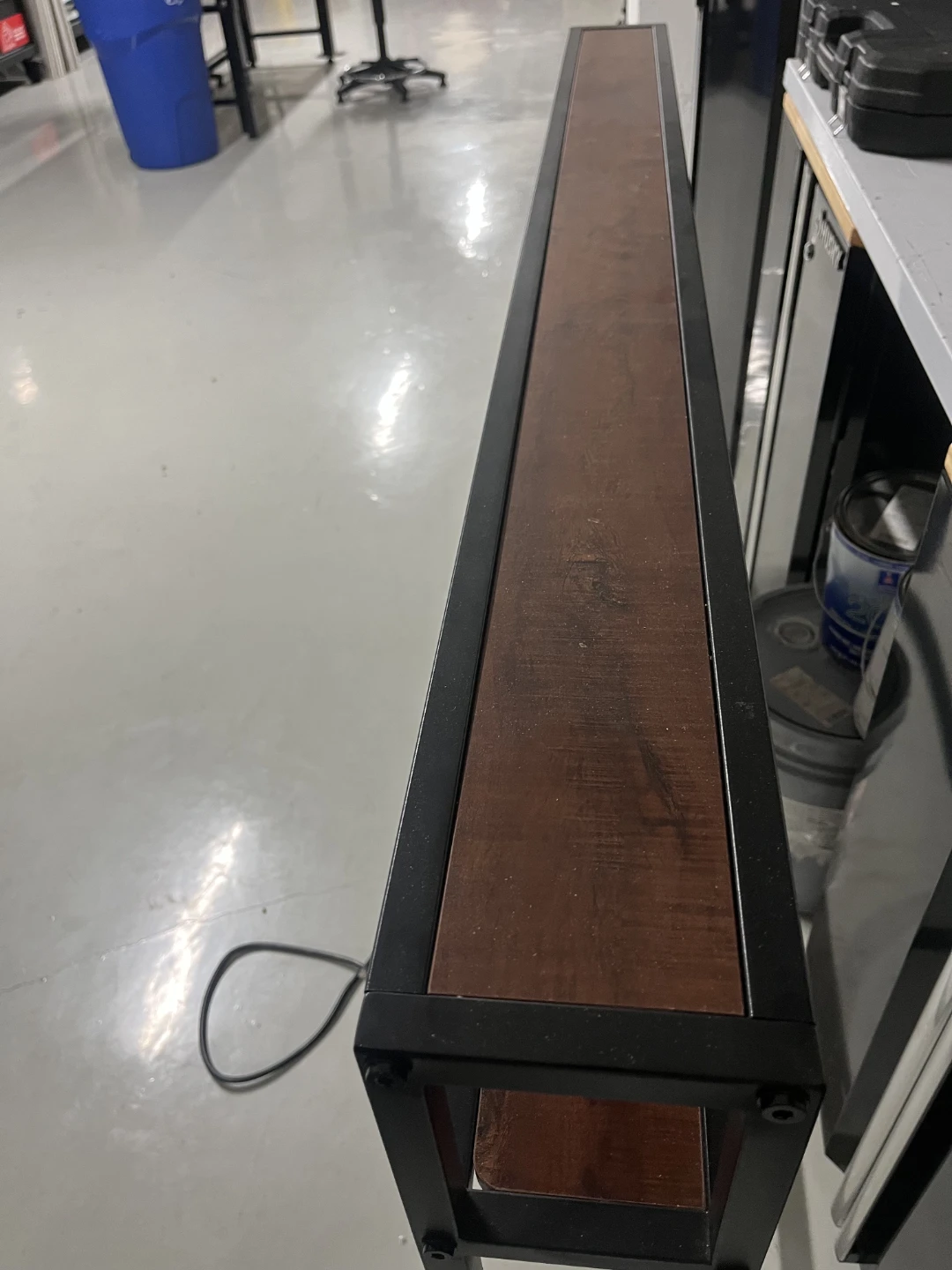 Industrial Style Console Table with Power Outlet - photo 4
