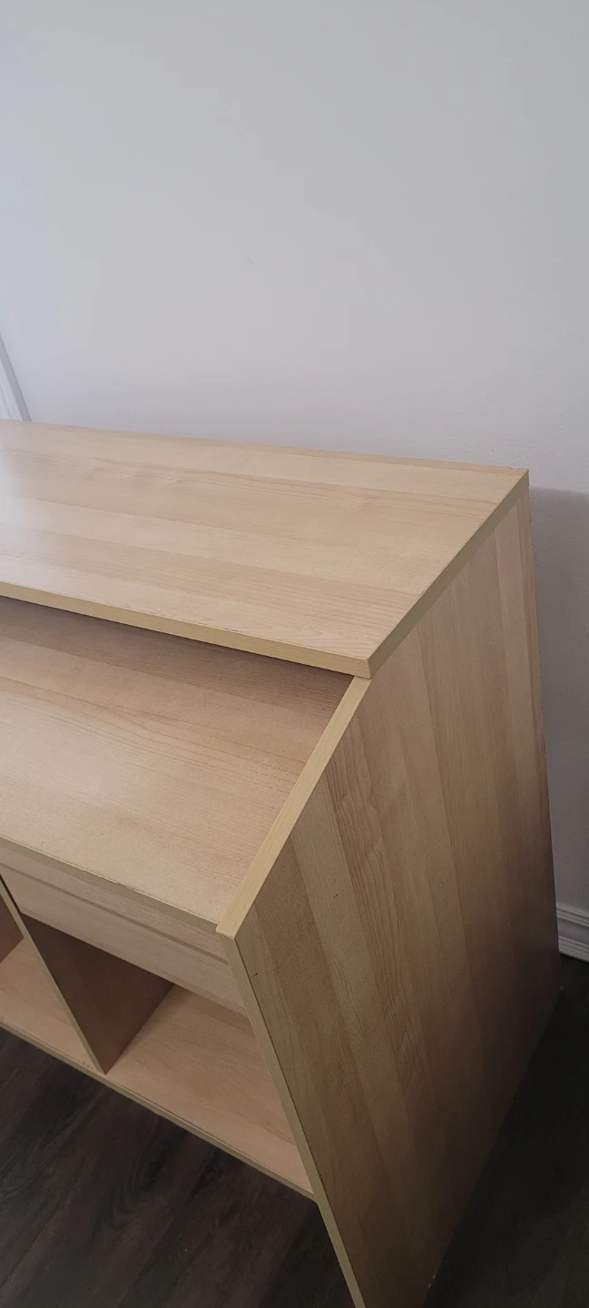 Light Wood Computer Desk - photo 3