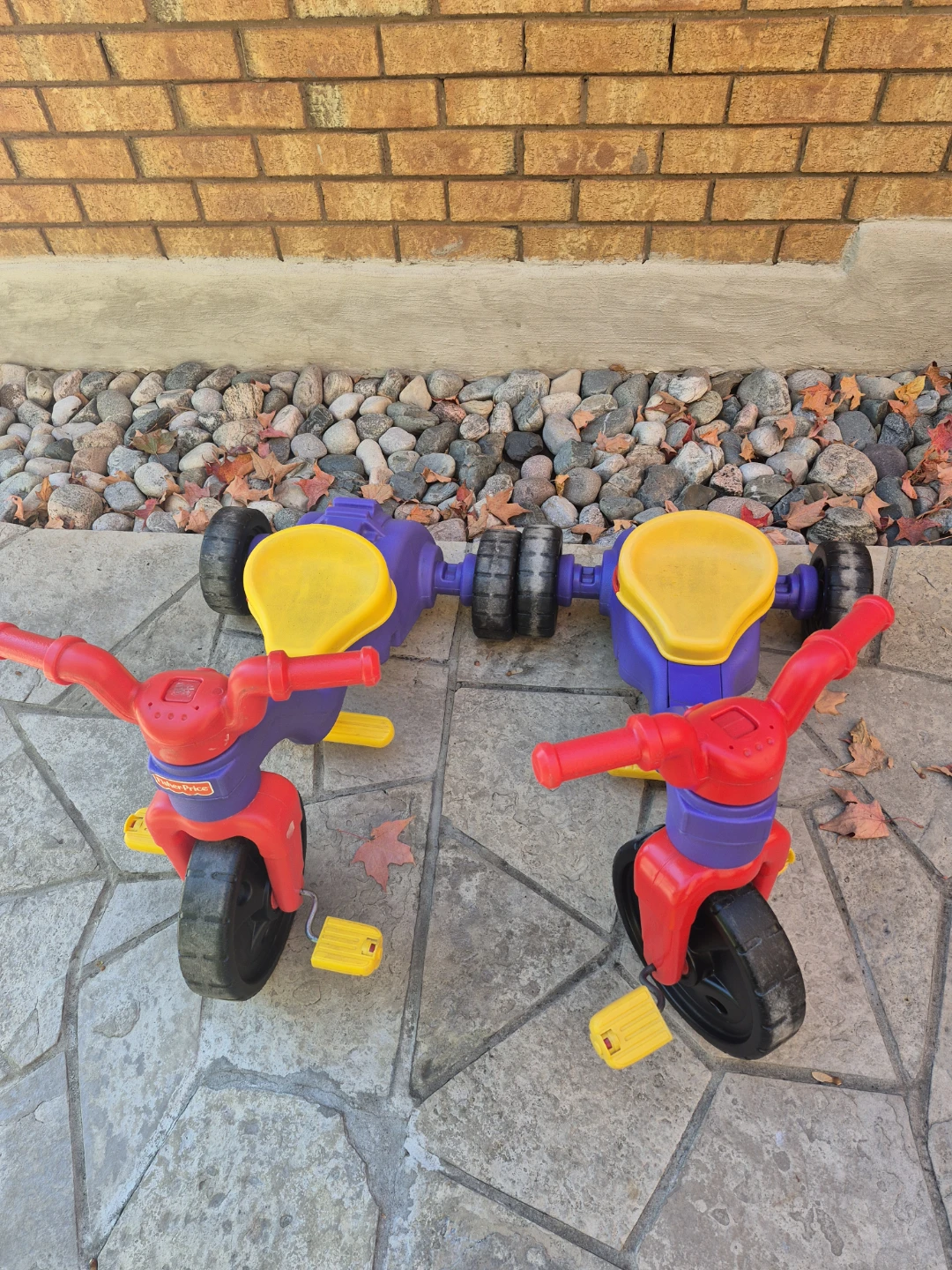 Two Fisher-Price Toddler Tricycles - photo 2