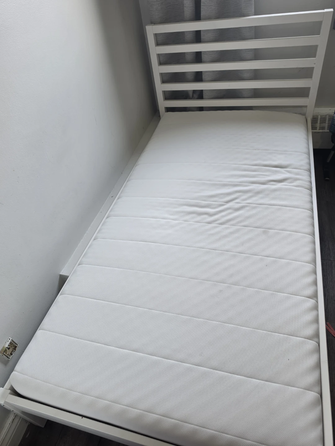 IKEA Single Bed Frame with Mattress - photo 2