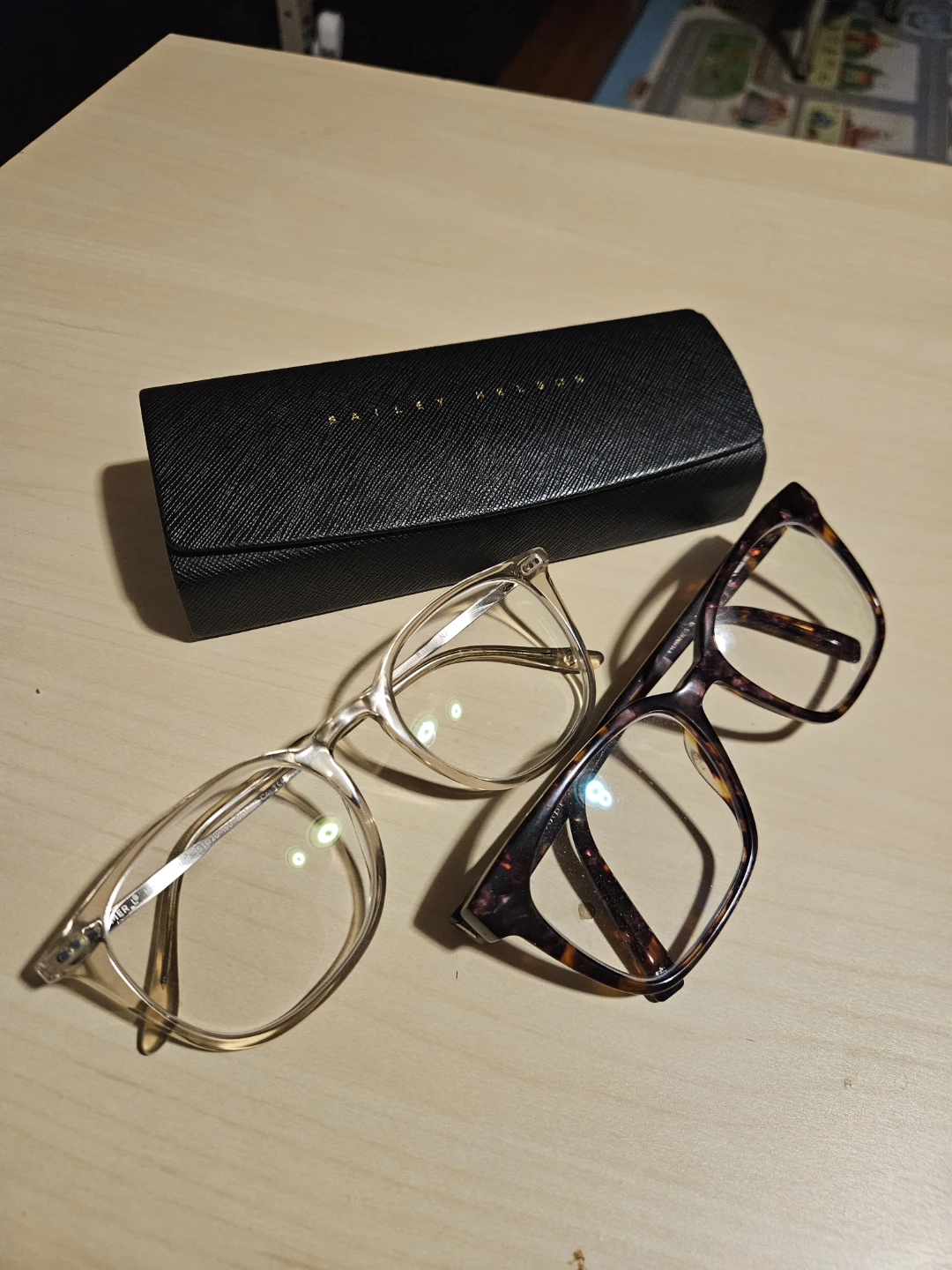Two Pairs of Glasses (Bailey Nelson & Warby Parker)