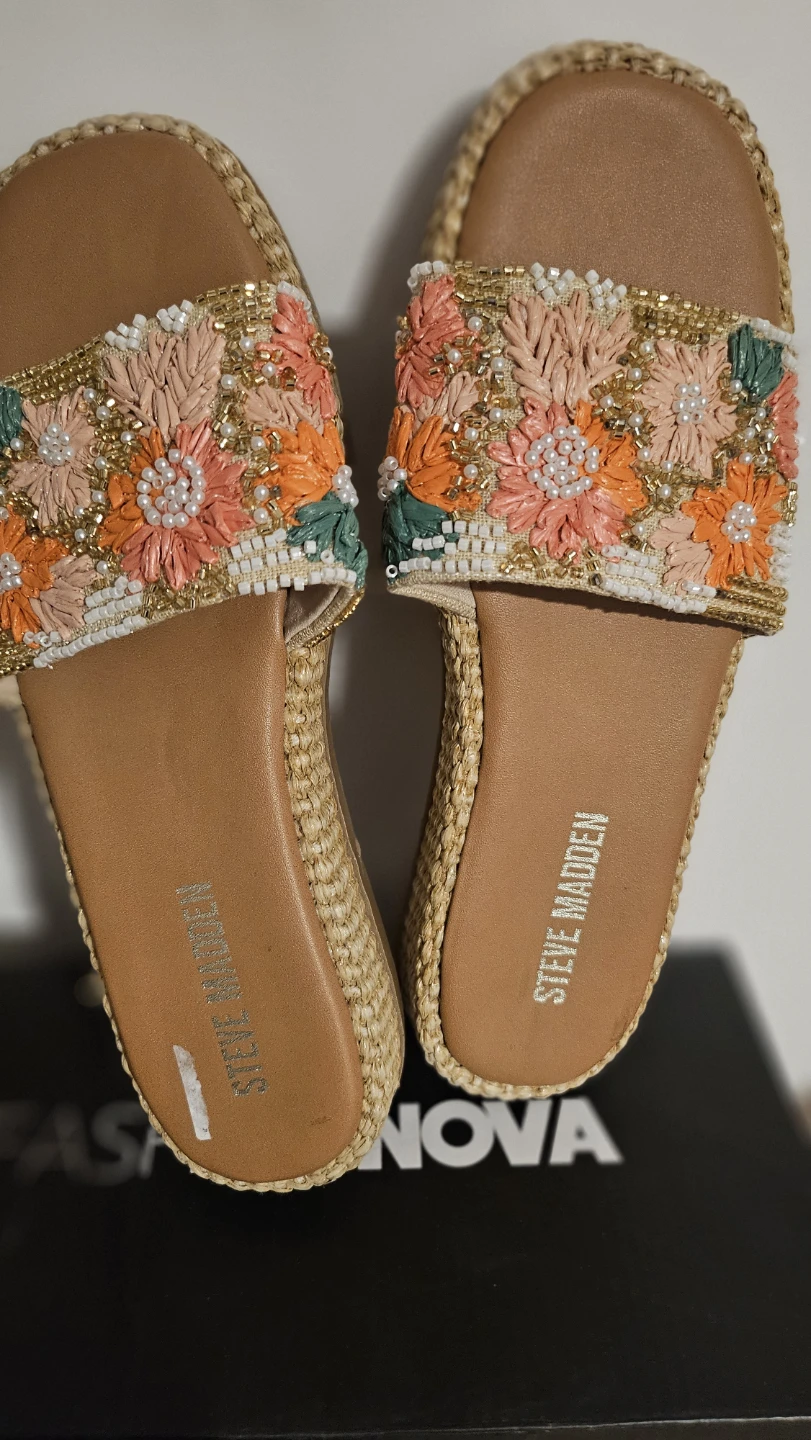 Steve Madden Floral Beaded Sandals - photo 3