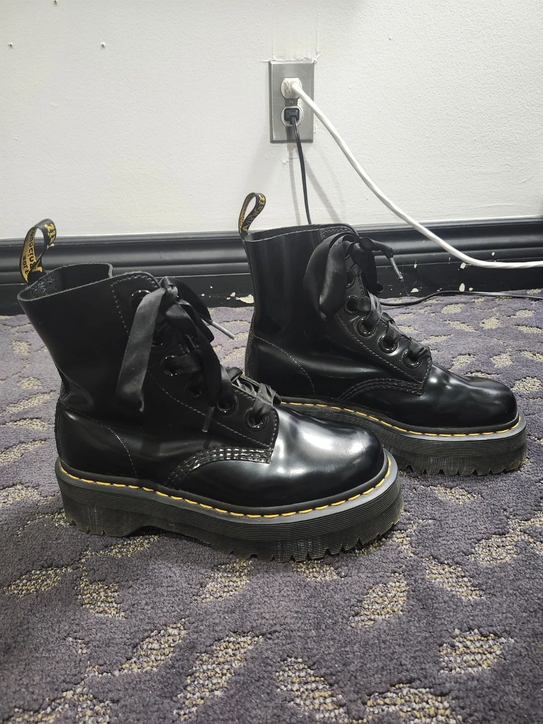 Dr. Martens Black Platform Boots