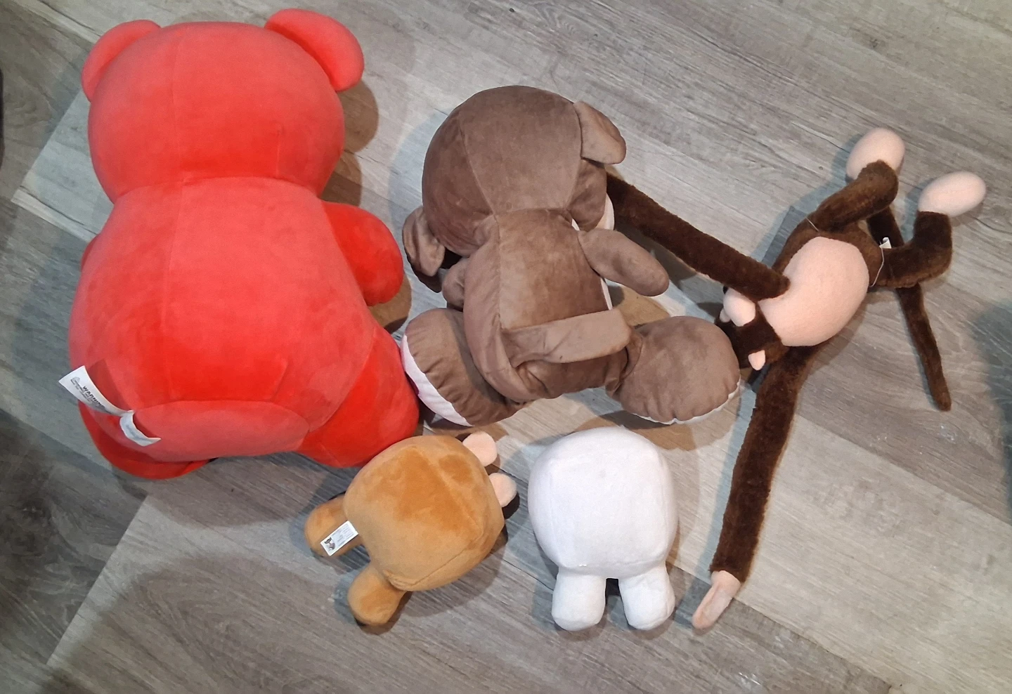 Set of 5 Assorted Plush Stuffed Animals - photo 2