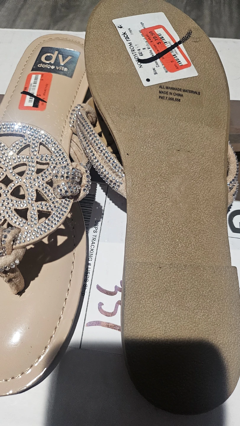 DV Dolce Vita Nude Rhinestone Sandals - photo 3