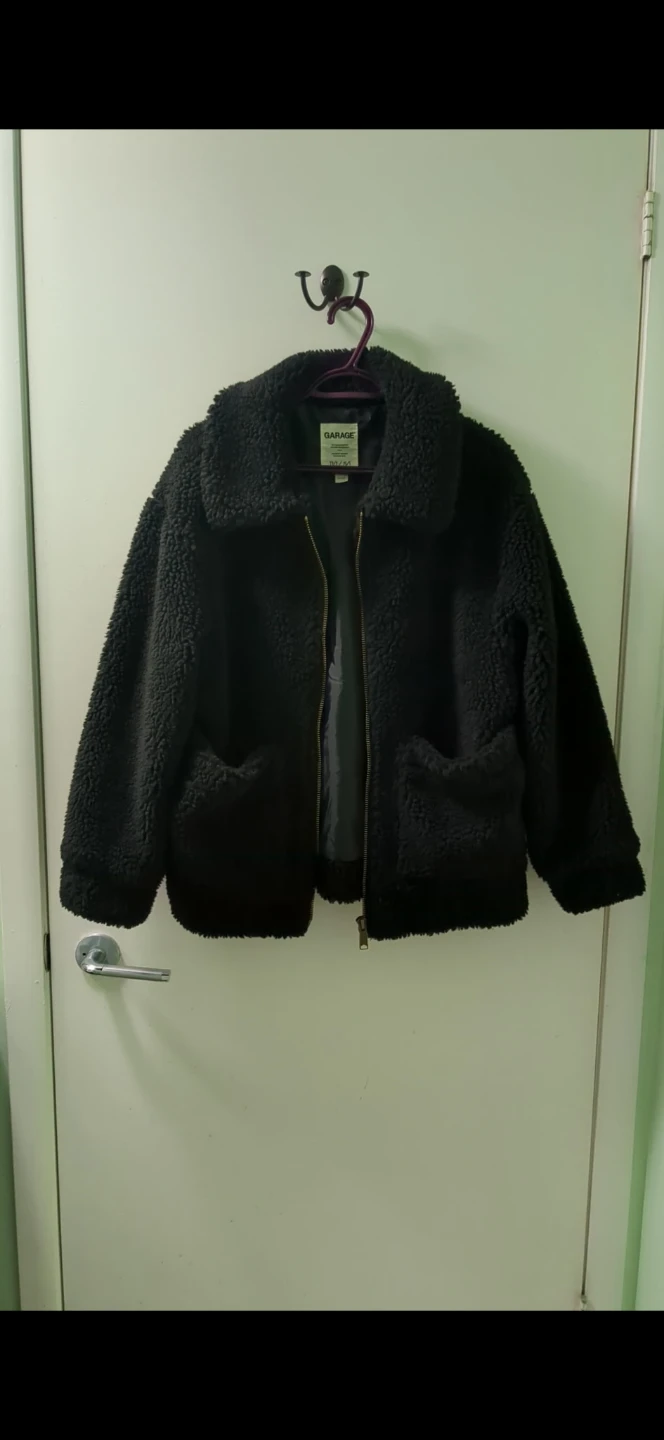 Garage Pixie Sherpa Jacket Black