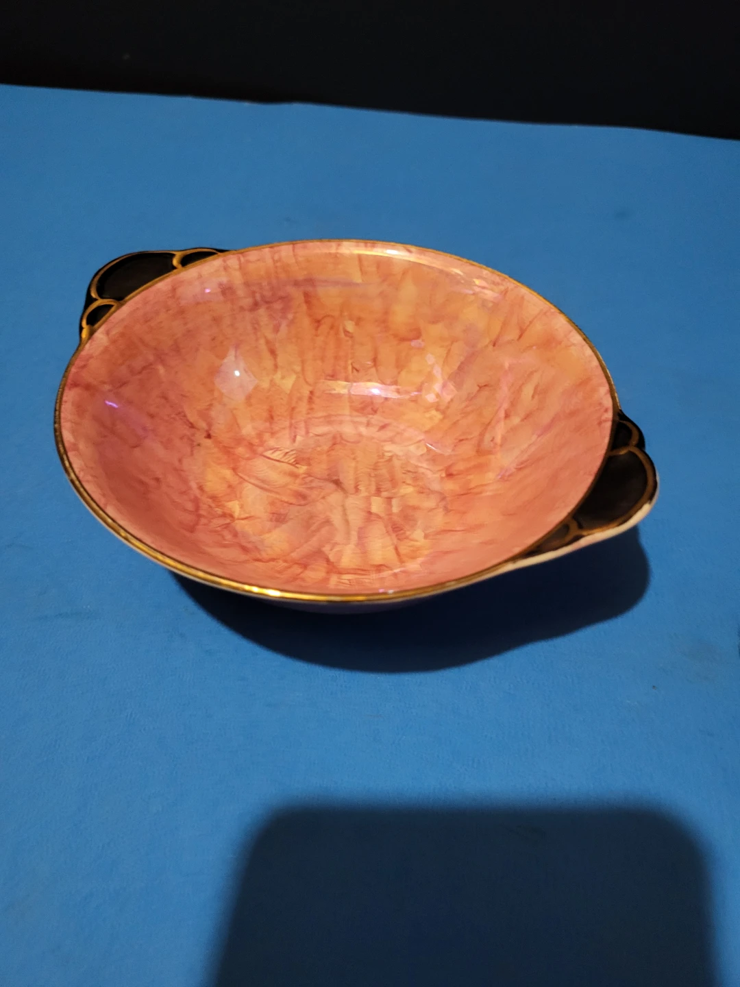 Vintage Newhall England Pink Lustreware Dish