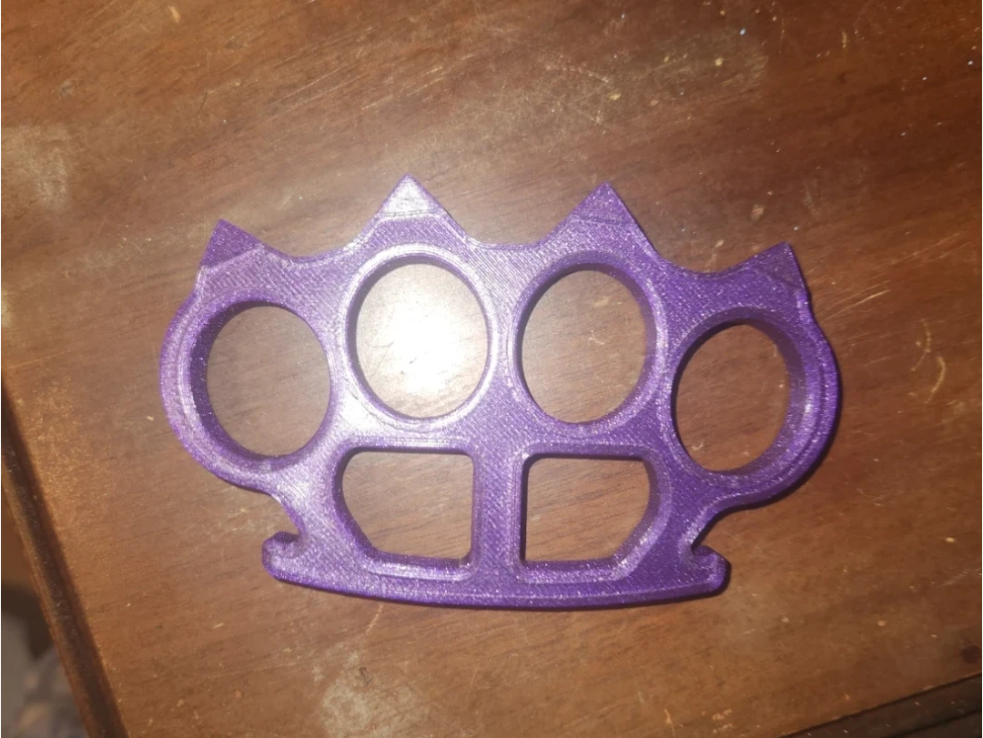 Purple 3D Printed Monkey Knuckles