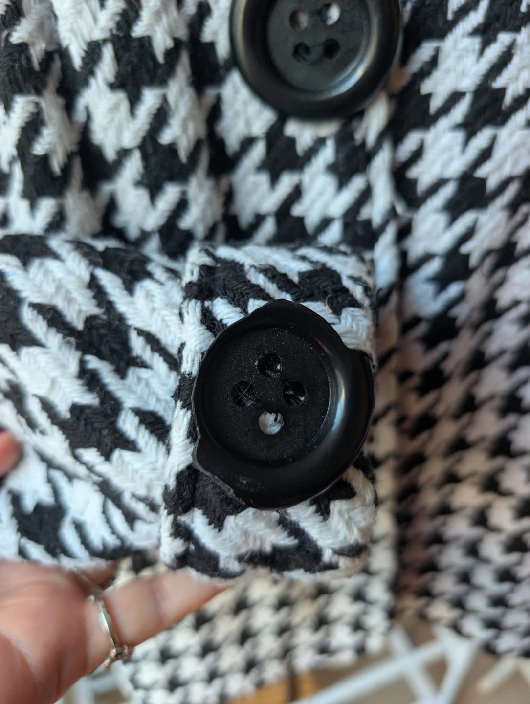 Black & white houndstooth jacket - photo 4