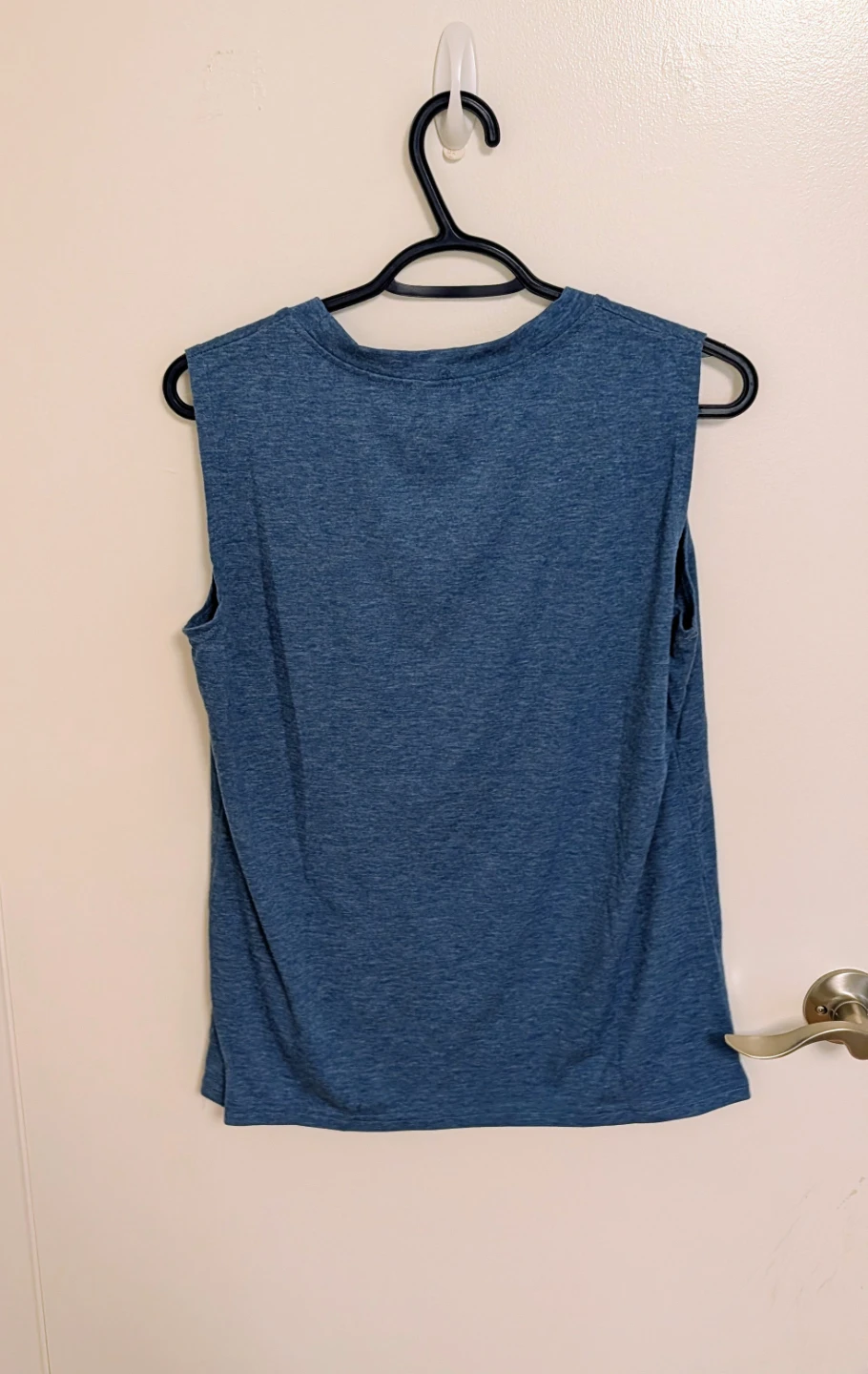 Blue Sleeveless Shirt with US Flag Graphic - Men''s Large - photo 4