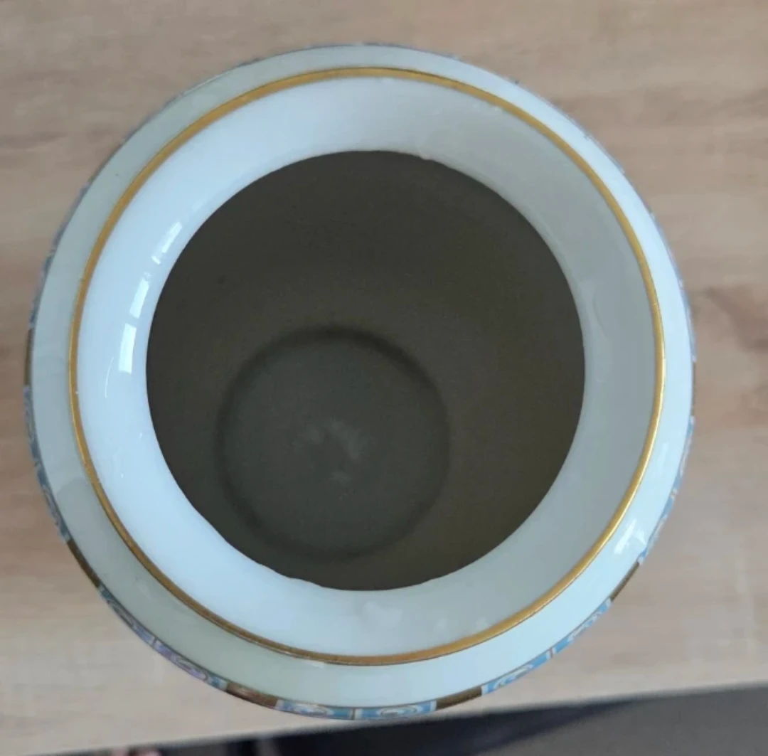 Decorative Vase with Gold Accents - photo 2