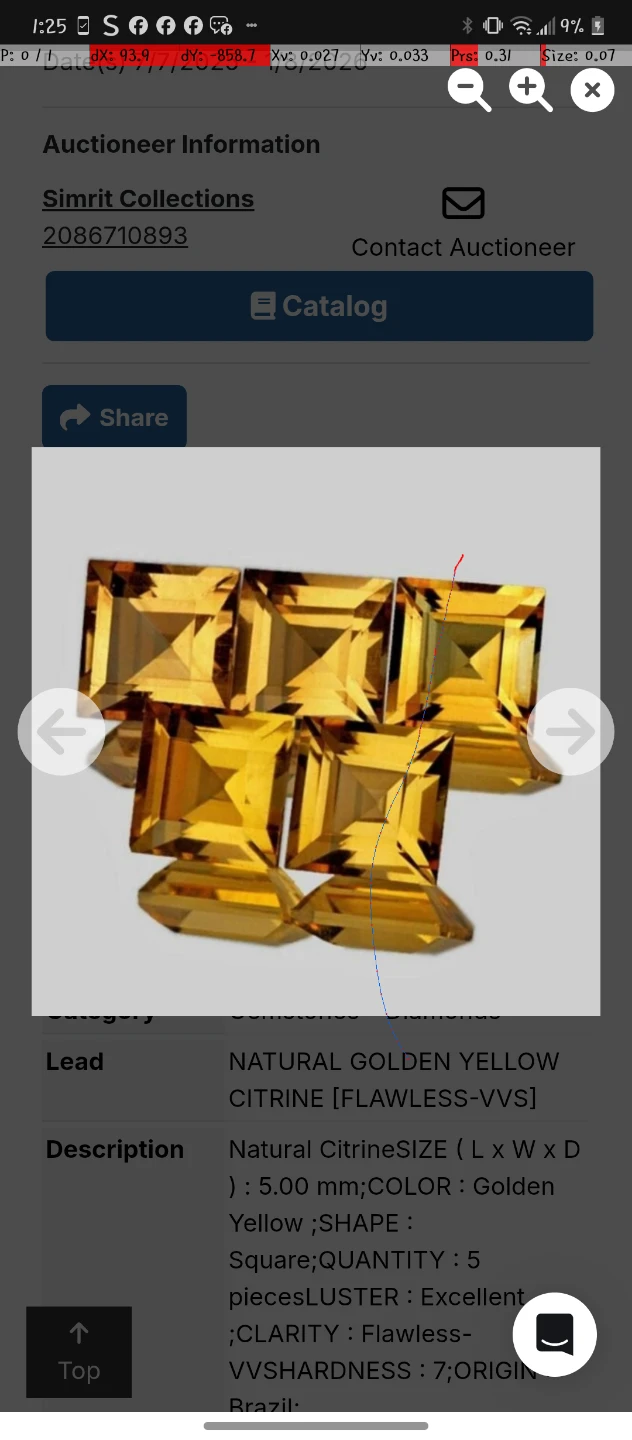 Natural Golden Yellow Citrine Gemstones - 5 Pieces - photo 2